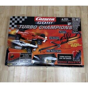 Carrera Go!!! NASCAR Slot Car Track #62250 2009 For 1:43 Scale Used Turbo Boost